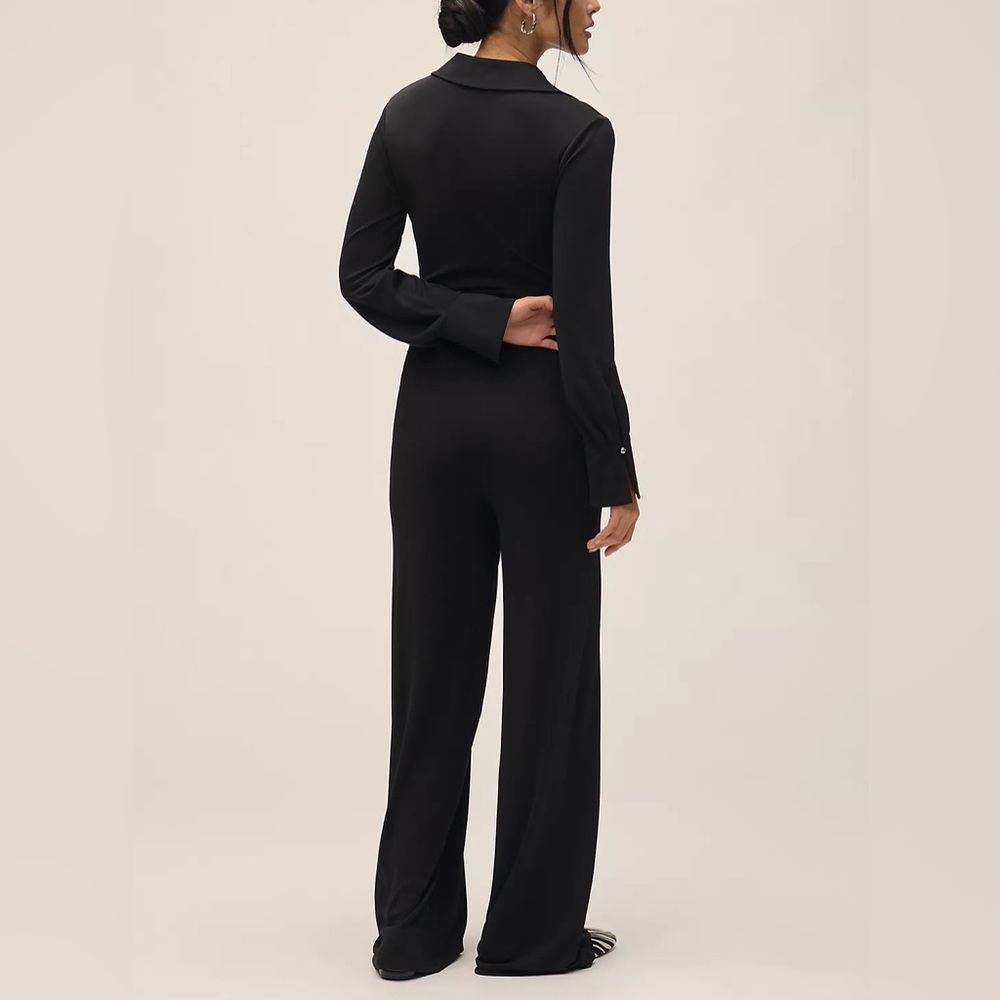Anthropologie Exquise Bella Wrapped Jumpsuit black size xs - Picture 5 of 7